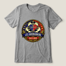 レ・グルナディエ・ハイチ サッカー ヴィンテージ エンブレム トライブレンドTシャツ