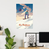 レ・ディアブレレ雪山スキーツアーのポスター ポスター (ホームオフィス)