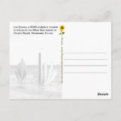 レ・ブラーヴェ記念碑、ノルマンディー、フランス - ポストカード (裏面)