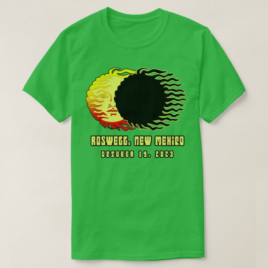 ロおもしろいスウェル・ニュー太陽の・メキシコ2023 Tシャツ (デザイン正面)