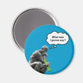 ロおもしろいダンのシンカー像 – 何て言った? マグネット (正面/裏面)