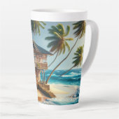 ロかわいらしグキャビンビーチハウス カフェラテマグ (右アングル)