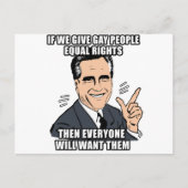 ロもしムニ与えーゲイの人々は次々に平等な権利 ポストカード (正面)