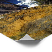 ロアイエローストーン滝、イエローストーン国立 ポスター (角)