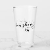 ロアション、レンヌ国旗、ハート、ブレトン タンブラーグラス (正面)