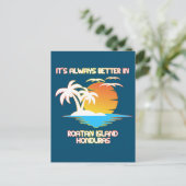 ロアタンアイランドトロピカカリブのルビーチホンジュラス ポストカード (スタンド正面)