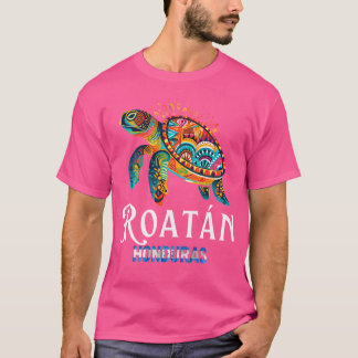 ロアタンホンジュラススキューバダイビングホンジュラス国旗のお土産 Tシャツ