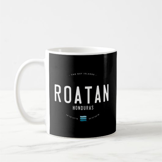 ロアタンホンジュラスビーチ波 コーヒーマグカップ (左)