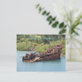 ロアタンホンジュラス、海岸に沿って難破 ポストカード (スタンド正面)