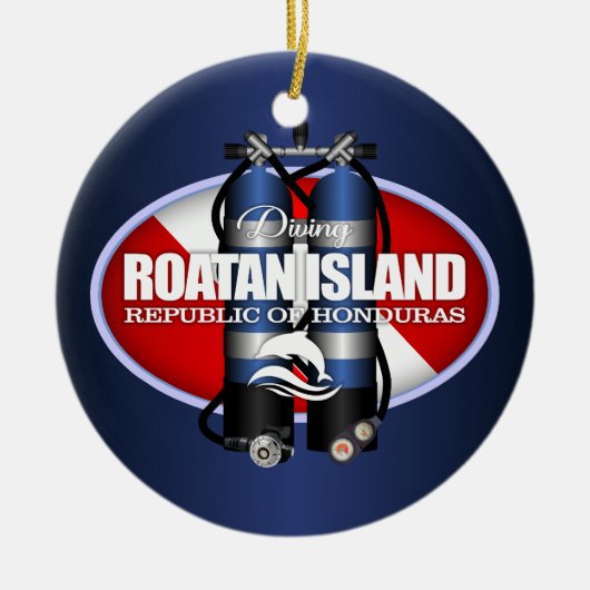 ロアタン島(ST) セラミックオーナメント (正面)