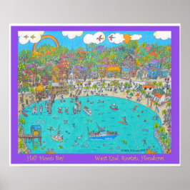 ロアタン・ハーフムーン湾 ポスター