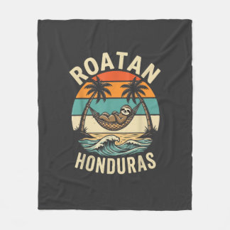 ロアタン ホンジュラス ナマケモノ Tシャツ フリースブランケット