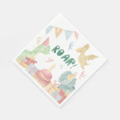 ロアディノソーア誕生日ナプキンズディノバースデーパーティー スタンダードランチョンナプキン (角)