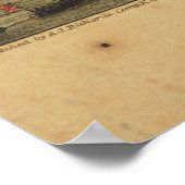 ロアノケ島バーンサイド遠征地図(1862) ポスター (角)