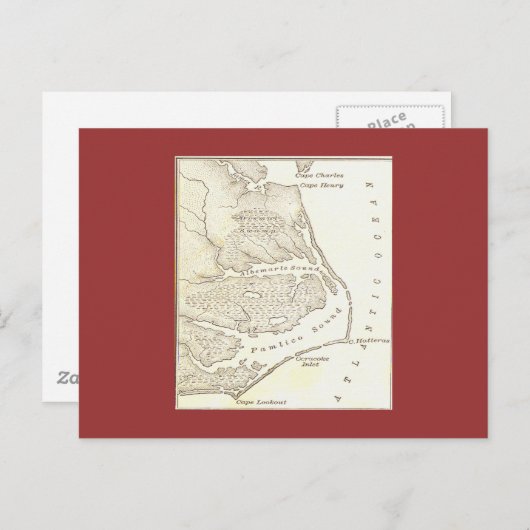 ロアノークの失われた植民地のポストカード ポストカード (正面/裏面)