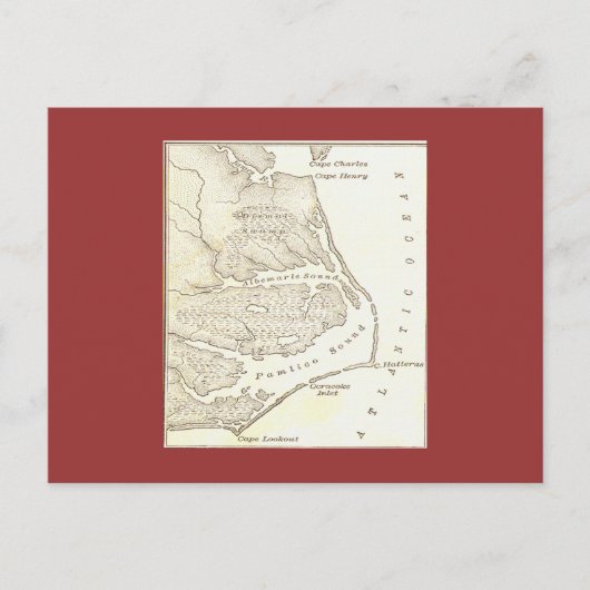 ロアノークの失われた植民地のポストカード ポストカード (正面)