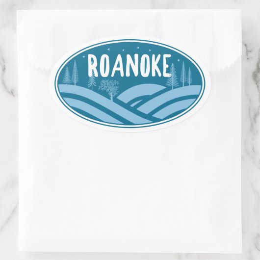 ロアノークバージニアアウトドア 楕円形シール (バッグ)