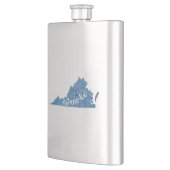 ロアノークバージニアウッドグレイン フラスク (左)