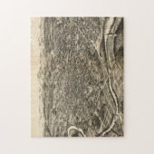 ロアノークヴァージニア(1891年)のヴィンテージの絵解き地図 ジグソーパズル (縦)