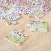 ロアノークヴァージニア(1963年)のヴィンテージの地図 ジグソーパズル (側面)