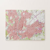 ロアノークヴァージニア(1963年)のヴィンテージの地図 ジグソーパズル (横)