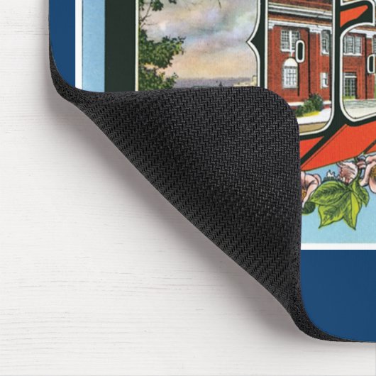 ロアノーク、ヴァージニアからの挨拶! レトロの郵便はがき マウスパッド (コーナー)