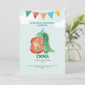 ロアルソーム恐竜8th誕生日パーティーへの招待 招待状 (スタンド正面)