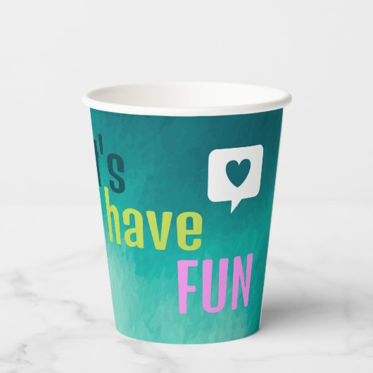 ロアルソーム第2期女子バースデーパーティーカップ 紙コップ (裏面)