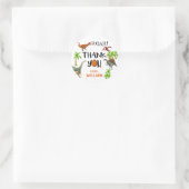 ロアルディオナンスジャングル誕生日サンキューサンキュー ラウンドシール (バッグ)