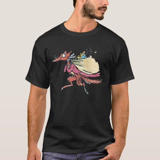 ロアルド・ダール作の素晴らしいFo氏 少年 Tシャツ (正面)