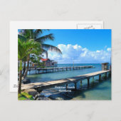 ロアンタンビーチ、ホンジュラス ポストカード (正面/裏面)