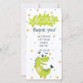 ロアードラウンズグリーン誕生日サンキューカード サンキューカード (正面)