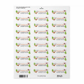 ロアードラノウダングルバースデーパーティー差出人住所 ラベル (フルシート)