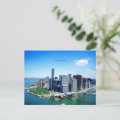 ロアーマンハッタンのスカイライン(ラベル付き) シーズンポストカード (スタンド正面)