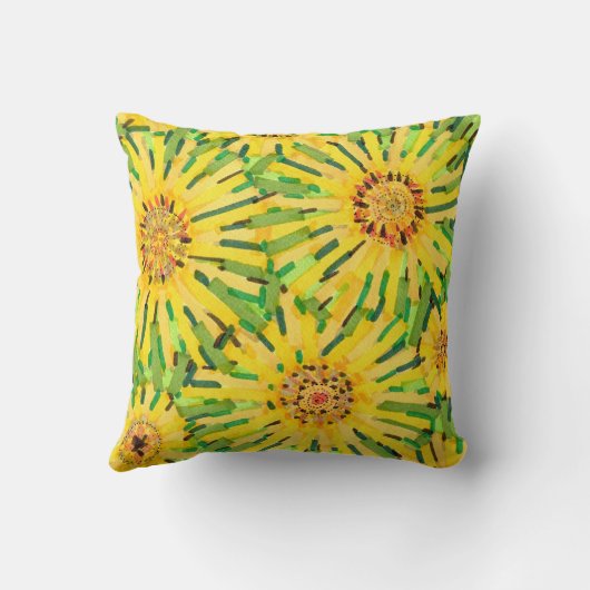 ロアールのヒマワリの枕 クッション (裏面)