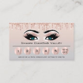 ロイアリー6メイクアップエステティシャンまつ毛グレーブルー 名刺 (正面)