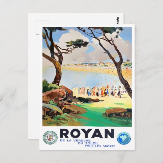 ロイアンフランスヴィンテージ旅行 ポストカード (正面/裏面)