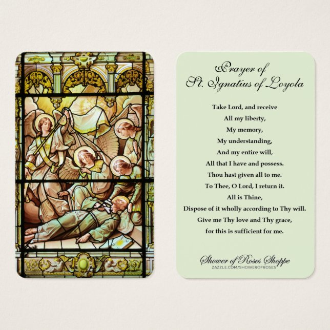 ロイオラカトリック祈りの言葉の聖イグネイシャス (正面&裏面)