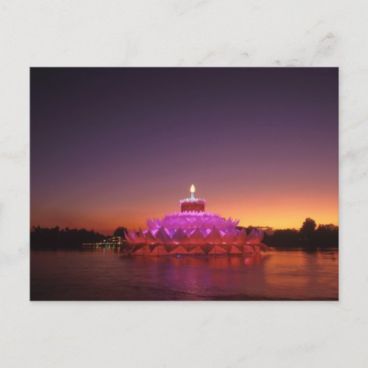 ロイクラトンタイフェスティバル ポストカード (正面)