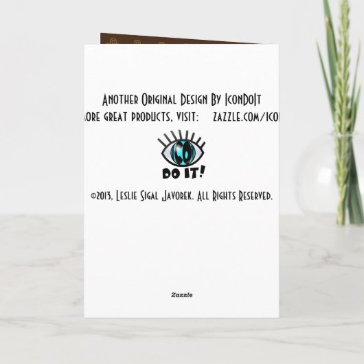 ロイクロフトイースターブラウンと金ゴールド(パーソナライズされた) シーズンカード (裏面)