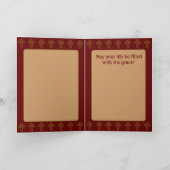 ロイクロフトイースターブリックレッドと金ゴールド(パーソナライズされた) シーズンカード (内部)