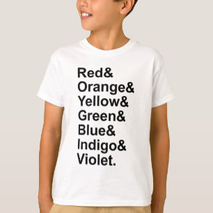 ロイグビブレッドオレンジイエローグリーンブルーインディゴバイオレッ Tシャツ