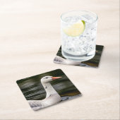 ロイシズムのカナダガチョウ スクエアペーパーコースター (インサイチュ)