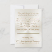 ロイス特注50周年記念RSVPカード 招待状 (裏面)