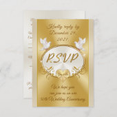 ロイス特注50周年記念RSVPカード 招待状 (正面/裏面)