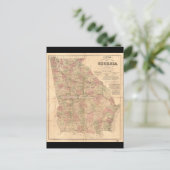 ロイドのジョージア地形図(1864) ポストカード (スタンド正面)