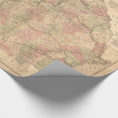 ロイドのジョージア(1864年)の地形図 ラッピングペーパー (角)