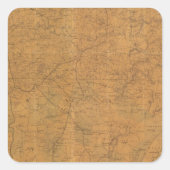 ロイドのテネシー州公式地図 スクエアシール (正面)