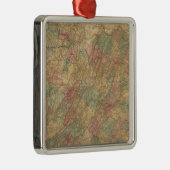 ロイドのバージニア州の公式の地図 メタルオーナメント (右)