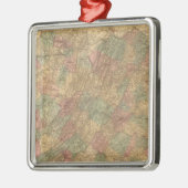 ロイドのバージニア州の公式の地図 メタルオーナメント (左)